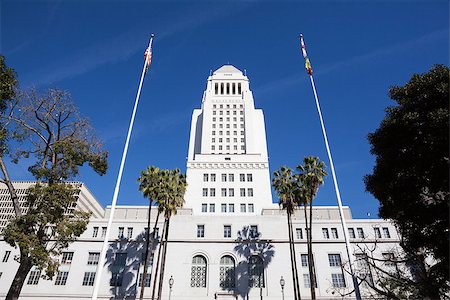 Los Angeles, California City Hall in Downtown LA. Stock Photo - Budget Royalty-Free & Subscription, Code: 400-07307749