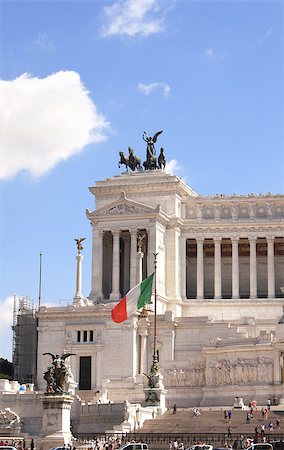 Vittorio Emanuele Monument on Piazza Venezia, Rome, Italy Stock Photo - Budget Royalty-Free & Subscription, Code: 400-07307807