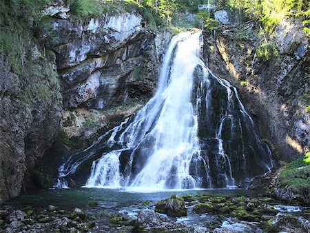 simsearch:400-08793800,k - Gollinger Waterfall in Alps, Austria Stock Photo - Budget Royalty-Free & Subscription, Code: 400-07307809