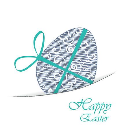 frohe ostern - White background with Easter egg Foto de stock - Super Valor sin royalties y Suscripción, Código: 400-07307997