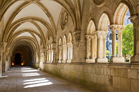 The Cloister, Cistercian Monastery And Church, Alcobaca Stock Photo - Budget Royalty-Free & Subscription, Code: 400-07308070