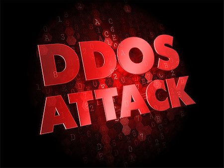 simsearch:400-07748651,k - DDoS Attack - Red Color Text on Dark Digital Background. Photographie de stock - Aubaine LD & Abonnement, Code: 400-07308199