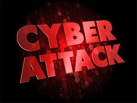 simsearch:400-07098062,k - Cyber Attack - Red Color Text on Dark Digital Background. Stock Photo - Budget Royalty-Free & Subscription, Code: 400-07308227