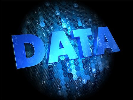simsearch:400-07329449,k - Data - Text in Blue Color on Dark Digital Background. Stock Photo - Budget Royalty-Free & Subscription, Code: 400-07308273