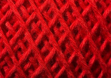 deyangeorgiev (artist) - Red yarn close up background Foto de stock - Super Valor sin royalties y Suscripción, Código: 400-07308304