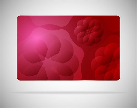 simsearch:400-07308715,k - Abstract card design with flowers. Vector illustration Stock Photo - Budget Royalty-Free & Subscription, Code: 400-07308715
