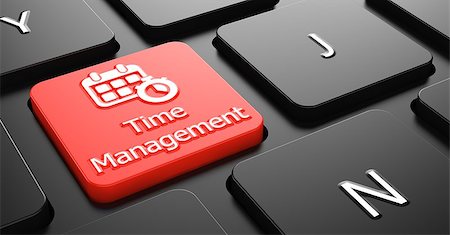 simsearch:400-07830623,k - Time Management with Calendar and Timer Icon - Red Button on Black Computer Keyboard. Fotografie stock - Microstock e Abbonamento, Codice: 400-07309061