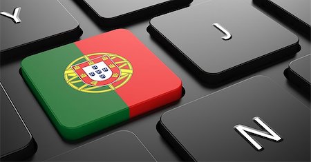 simsearch:400-07297651,k - Flag of Portugal - Button on Black Computer Keyboard. Stock Photo - Budget Royalty-Free & Subscription, Code: 400-07309083