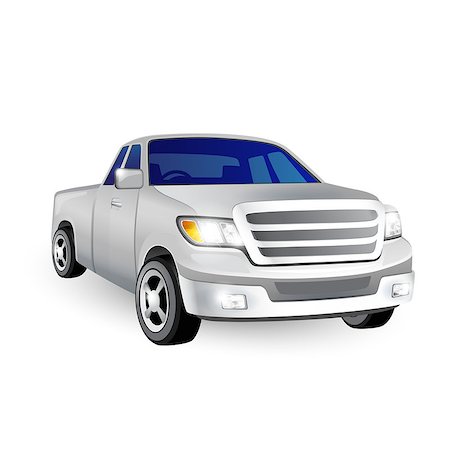 Vector illustration with a car on a white background Photographie de stock - Aubaine LD & Abonnement, Code: 400-07309115