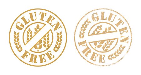 Vector illustration of Gluten free rubber stamp ink Stock Photo - Budget Royalty-Free & Subscription, Code: 400-07309649
