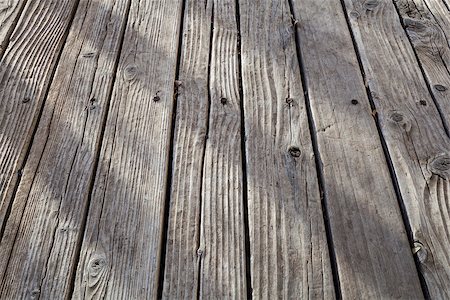 old weathered wood deck - a low angle view Stock Photo - Budget Royalty-Free & Subscription, Code: 400-07300185