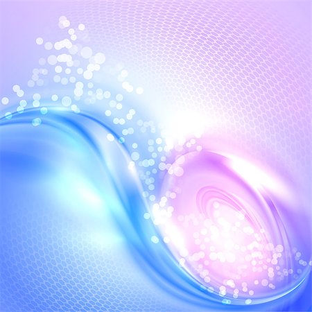 energy swirl - Abstract blue and purple waving background Stock Photo - Budget Royalty-Free & Subscription, Code: 400-07300408
