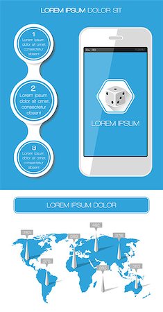 simsearch:400-06867961,k - Ui, infographics and web elements including flat design. Vector illustration. Stock Photo - Budget Royalty-Free & Subscription, Code: 400-07300616