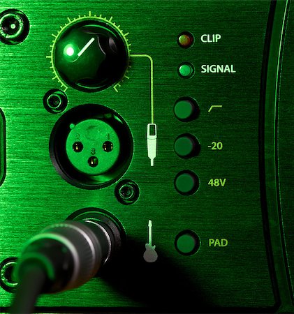amplifier control panel with knobs, close up Stock Photo - Budget Royalty-Free & Subscription, Code: 400-07301393