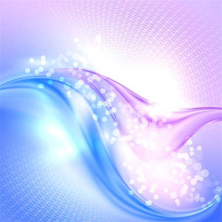 energy swirl - Abstract blue and purple waving background Stock Photo - Budget Royalty-Free & Subscription, Code: 400-07301948