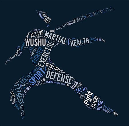 seiksoon (artist) - Wushu word cloud with blue wordings on blue background Stockbilder - Microstock & Abonnement, Bildnummer: 400-07302201