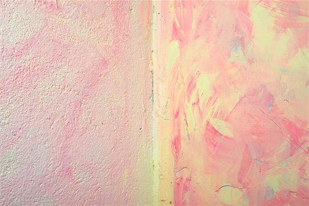 simsearch:400-05677233,k - Wall with pink and yellow texture. Room interior Stock Photo - Budget Royalty-Free & Subscription, Code: 400-07302315