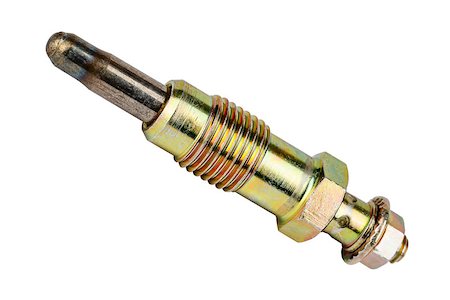 simsearch:400-06891668,k - Glow plug, used to warms the combustion chamber in diesel engines before start-up at low temperatures Fotografie stock - Microstock e Abbonamento, Codice: 400-07302504