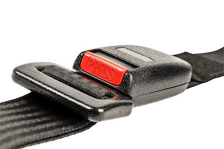 simsearch:400-04824181,k - Car safety belt with buckle fastened shown close up on white background Stockbilder - Microstock & Abonnement, Bildnummer: 400-07302501