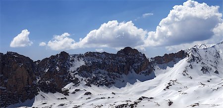 simsearch:400-09079917,k - Panorama of snowy mountains in nice sun day. Turkey, Central Taurus Mountains, Aladaglar (Anti-Taurus), plateau Edigel (Yedi Goller) Stockbilder - Microstock & Abonnement, Bildnummer: 400-07302683