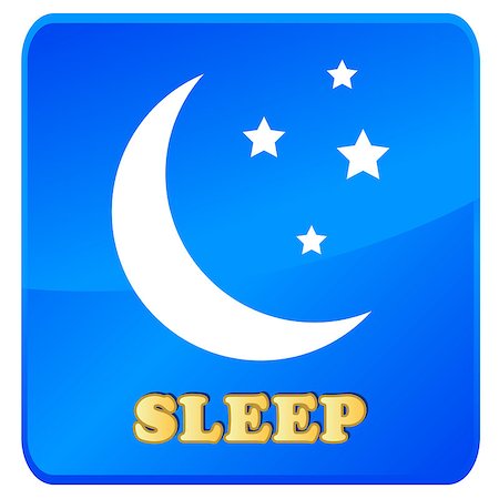 Sleep icon in unique style on a white background Photographie de stock - Aubaine LD & Abonnement, Code: 400-07302940