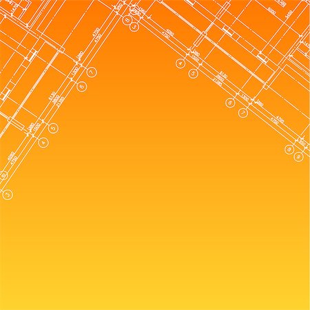 simsearch:400-04721384,k - New Architectural Orange Background. Vector illustration for design Photographie de stock - Aubaine LD & Abonnement, Code: 400-07302966