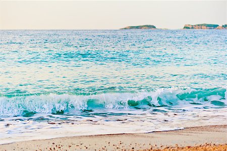 summer beach sea backgrounds - sea â??â??wave is incident on the sandy beach at dawn Stock Photo - Budget Royalty-Free & Subscription, Code: 400-07303282