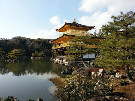 Kinkakuji Temple  The Golden Pavilion  in Kyoto, Japan Stock Photo - Budget Royalty-Free & Subscription, Code: 400-07314525