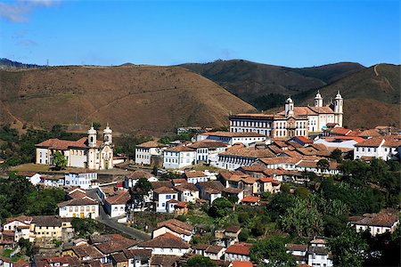 simsearch:400-06949087,k - view of the unesco world heritage city of ouro preto in minas gerais brazil Foto de stock - Super Valor sin royalties y Suscripción, Código: 400-07317329