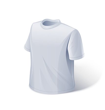 T-shirt. Sports wear. Eps10 vector illustration. Isolated on white background Stock Photo - Budget Royalty-Free & Subscription, Code: 400-07317900