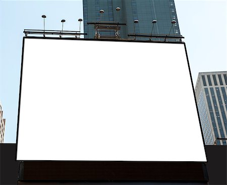 A large blank urban billboard with copy space Stock Photo - Budget Royalty-Free & Subscription, Code: 400-07318160