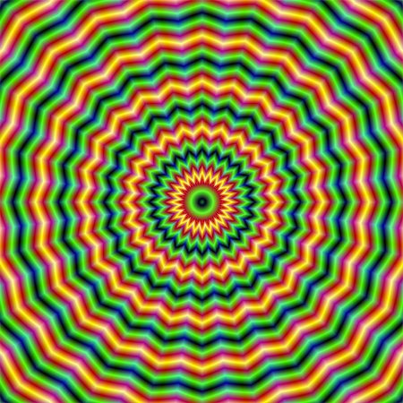 simsearch:400-06067180,k - Digital abstract fractal image with a circular patterned ripple design in green and orange. Foto de stock - Super Valor sin royalties y Suscripción, Código: 400-07318870