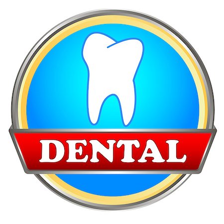 New dental icon on a white background Stock Photo - Budget Royalty-Free & Subscription, Code: 400-07319502