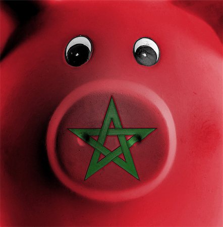 Ceramic piggy bank with painting of national flag, Morocco Foto de stock - Super Valor sin royalties y Suscripción, Código: 400-07310107