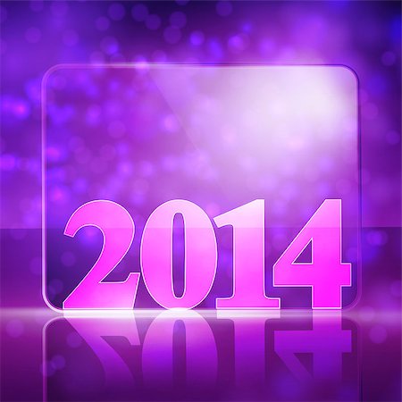simsearch:400-05263557,k - vector new year 2014 beautiful design Stock Photo - Budget Royalty-Free & Subscription, Code: 400-07312063