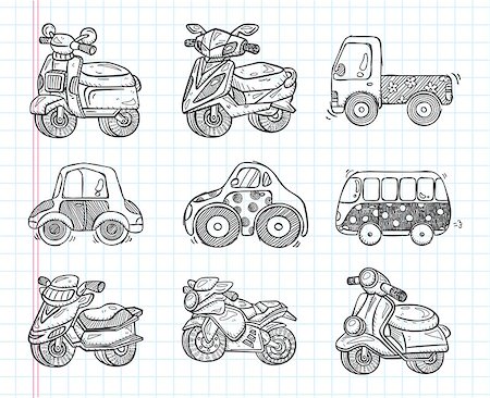 doodle transport  icon Stock Photo - Budget Royalty-Free & Subscription, Code: 400-07312122