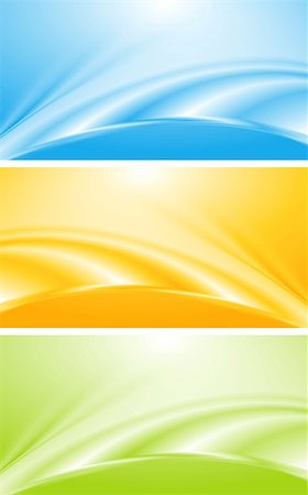 simsearch:400-07325154,k - Colourful wavy banners Stock Photo - Budget Royalty-Free & Subscription, Code: 400-07313433