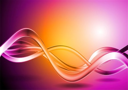 simsearch:400-07325154,k - Colorful vector waves abstract backdrop Stock Photo - Budget Royalty-Free & Subscription, Code: 400-07313449