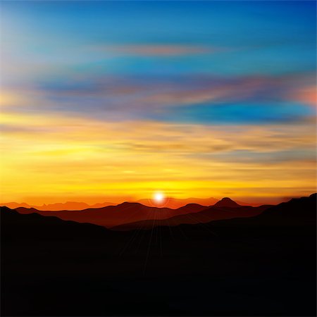 simsearch:400-07222923,k - abstract nature background with golden sunrise in mountains Photographie de stock - Aubaine LD & Abonnement, Code: 400-07313656