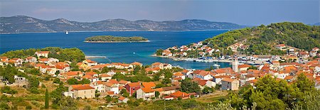 simsearch:400-07175405,k - Island of Veli Iz panoramic view, Dalmatia, Croatia Foto de stock - Royalty-Free Super Valor e Assinatura, Número: 400-07313666