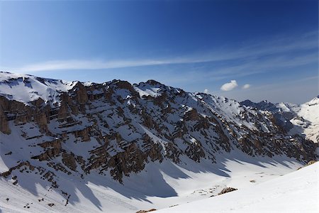 simsearch:400-07215536,k - Snowy mountains at nice day. Turkey, Central Taurus Mountains, Aladaglar (Anti-Taurus). Wide angle view. Foto de stock - Super Valor sin royalties y Suscripción, Código: 400-07313681