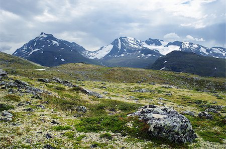 Mountain landscape in Jotunheimen National Park in Norway Stock Photo - Budget Royalty-Free & Subscription, Code: 400-07313714