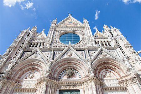 simsearch:400-05733973,k - Siena, Tuscany region, Italy. The main church of this ancient town Stock Photo - Budget Royalty-Free & Subscription, Code: 400-07313780