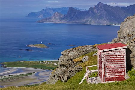 simsearch:400-07087598,k - Picturesque panorama on Lofoten islands with fjords and high mountain peaks surrounding them Stock Photo - Budget Royalty-Free & Subscription, Code: 400-07313808