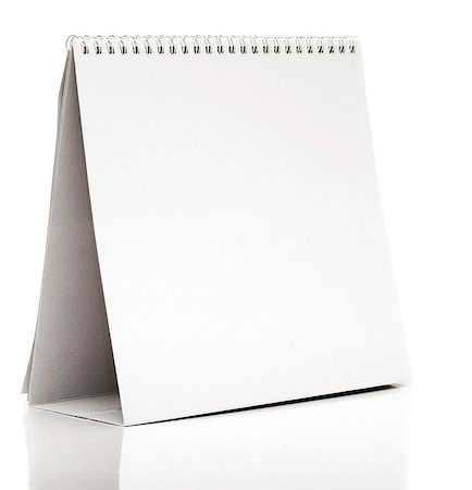 Desk Calendar isolated on white Fotografie stock - Microstock e Abbonamento, Codice: 400-07313841