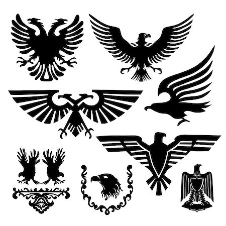 eagle in heraldry - coat of arms with an eagle Stock Photo - Budget Royalty-Free & Subscription, Code: 400-07325080