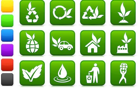 simsearch:400-07325408,k - Original vector illustration: greener environment icon collection Stock Photo - Budget Royalty-Free & Subscription, Code: 400-07325355