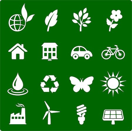simsearch:400-07325408,k - Original vector illustration: environment elements icon set Stock Photo - Budget Royalty-Free & Subscription, Code: 400-07325378