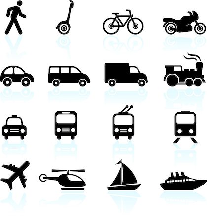 Original vector illustration: Transportation icons design elements Stock Photo - Budget Royalty-Free & Subscription, Code: 400-07325417