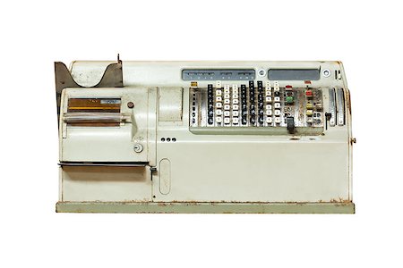simsearch:400-06557209,k - Old Cache machine isolated on white background Photographie de stock - Aubaine LD & Abonnement, Code: 400-07325618